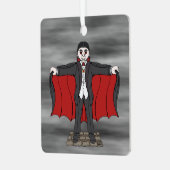Niedlich Vampire/Dracula Ornament Aus Metall (Vorderseite links)