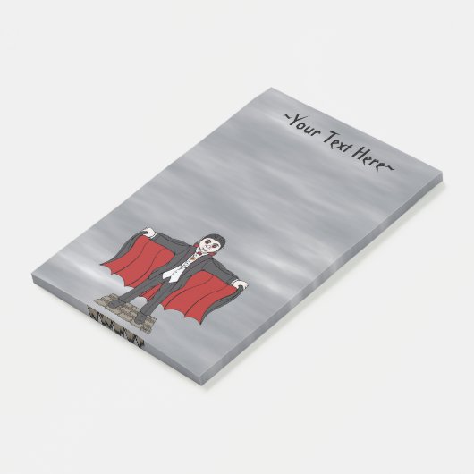 Niedlich Vampire/Dracula Post-it Klebezettel (angewinkelt)