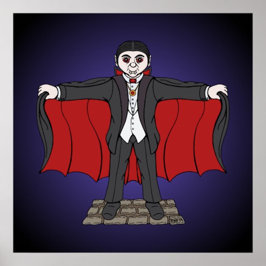 Niedlich Vampire/Dracula Poster (Vorne)