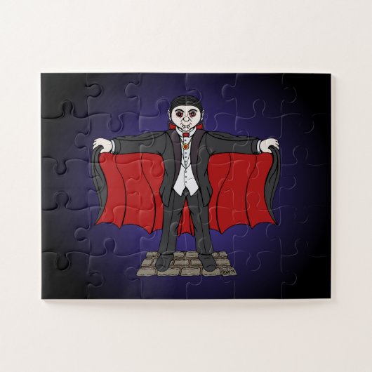 Niedlich Vampire/Dracula Puzzle (Horizontal)