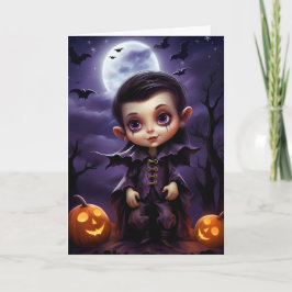 Niedlich Vampire Halloween Karte