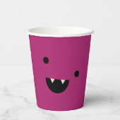 Niedlich Vampire Halloween Pappbecher (Rückseite)