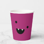 Niedlich Vampire Halloween Pappbecher (Vorderseite)