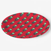 Niedlich Vampire Halloween-Party Pappteller (Schrägansicht)