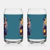 Niedlich Vampire mit Lantern Kawaii Halloween Dosenglas (Links)