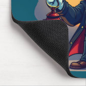 Niedlich Vampire mit Lantern Kawaii Halloween Mousepad (Ecke)