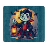Niedlich Vampire mit Lantern Kawaii Halloween Schneidebrett (Vorderseite)