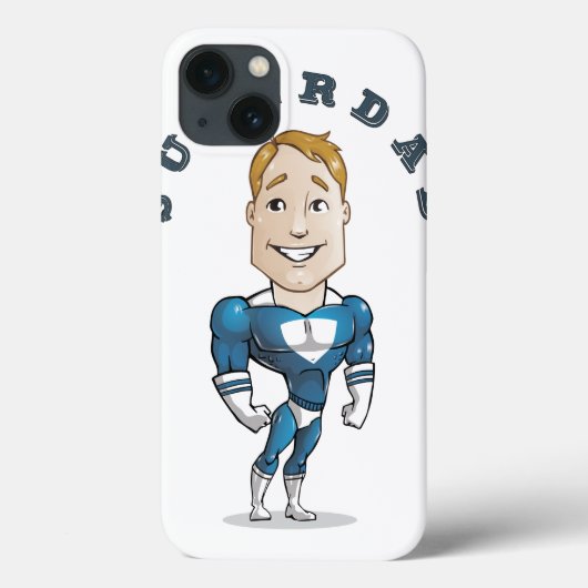 Niedlich Vector Cartoon Super Vater Case-Mate iPhone Hülle (Rückseite)