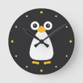 Niedlich Vector Penguin Runde Wanduhr (Vorderseite)