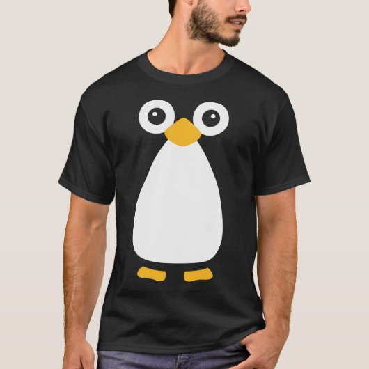 Niedlich Vector Penguin T-Shirt (Vorderseite)