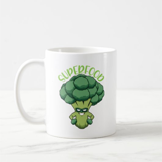 Niedlich Vegan gesund Superfood Funny Zitat Kaffee Kaffeetasse (Links)