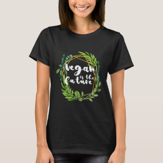 Niedlich Vegan ist der Slogan für das zukunftsorie T-Shirt