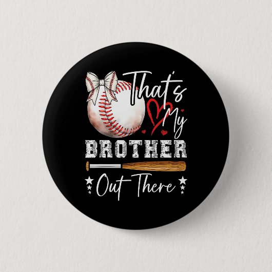 Niedlich verkaufen Schwester, das ist mein Bruder Button (Vorderseite)