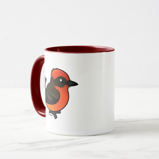Niedlich Vermilion Flycatcher Tasse (Vorderseite Links)