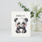 Niedlich Vermisst, Panda Postkarte (Stehend Vorderseite)