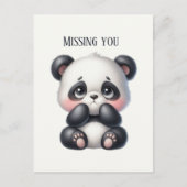 Niedlich Vermisst, Panda Postkarte (Vorderseite)