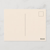 Niedlich Vermisster Welpe Postkarte (Rückseite)