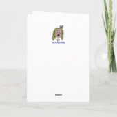 Niedlich Versailles Cartoon Geburtstagskarte Karte (Rückseite)