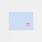 Niedlich versiegelt mit Liebe Nachhinweise Post-it Klebezettel (Vorderseite)