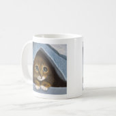 Niedlich Verstecken der Kitten-Tasse Kaffeetasse (Vorderseite Links)