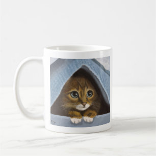 Niedlich Verstecken der Kitten-Tasse Kaffeetasse