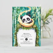Niedlich verzauberte Pastel Panda zum Geburtstag Einladung (Stehend Vorderseite)
