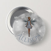 Niedlich verzauberte Whimsical Fantasy Fairy Silbe Button (Vorne & Hinten)