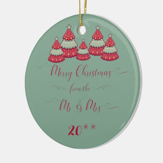 Niedlich verzieren unser erstes Weihnachten Keramikornament (Links)