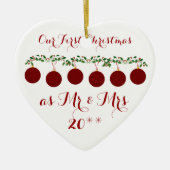 Niedlich verzieren unser erstes Weihnachten Keramikornament (Vorne)