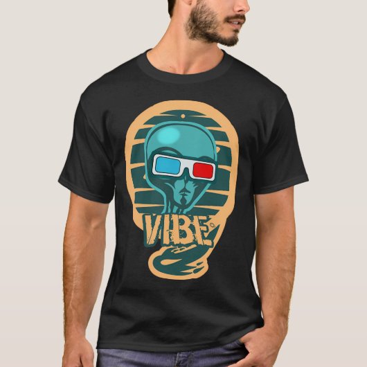 Niedlich Vibe Alien Cool T-Shirt (Vorderseite)