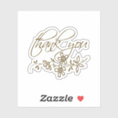 Niedlich Vielen Dank Aufkleber (Blatt)