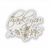 Niedlich Vielen Dank Aufkleber (Vorderseite)