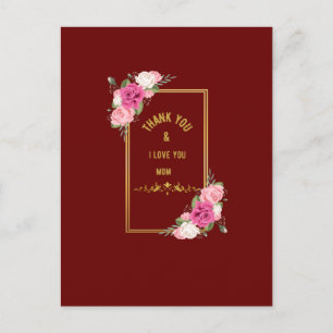 Niedlich Vielen Dank und Liebe Sie MAMA Design 202 Postkarte