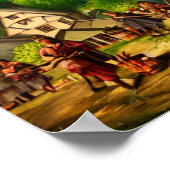 Niedlich Village Digital Art Poster #01 (Ecke)