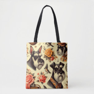 Niedlich Vintag Schnauzer Tasche