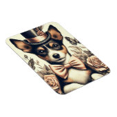 Niedlich Vintag Toy Fox Terrier Magnet (Rechte Seite)