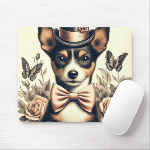Niedlich Vintag Toy Fox Terrier Mousepad