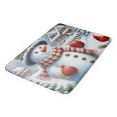 Niedlich, Vintag/Whimsischer Weihnachts-/Wintersch Badematte (Schrägansicht)