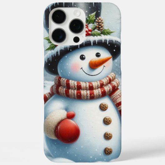 Niedlich, Vintag/Whimsischer Weihnachts-/Wintersch Case-Mate iPhone Hülle (Rückseite)