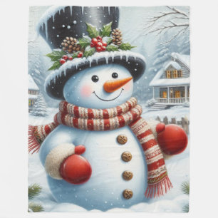 Niedlich, Vintag/Whimsischer Weihnachts-/Wintersch Fleecedecke