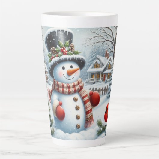 Niedlich, Vintag/Whimsischer Weihnachts-/Wintersch Milchtasse (Vorderseite)