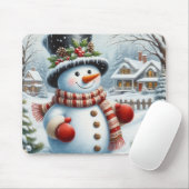 Niedlich, Vintag/Whimsischer Weihnachts-/Wintersch Mousepad (Mit Mouse)