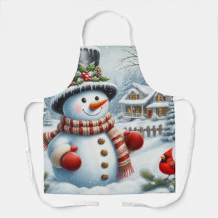 Niedlich, Vintag/Whimsischer Weihnachts-/Wintersch Schürze