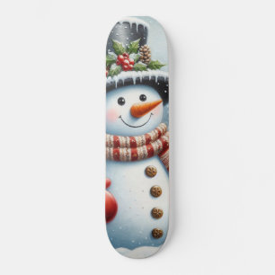 Niedlich, Vintag/Whimsischer Weihnachts-/Wintersch Skateboard