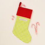 Niedlich Vintage Chartreuse Gingham Kariert Person Weihnachtsstrumpf<br><div class="desc">Niedlicher Vintager Chartreuse und White Gingham Karierter Personalisierter Strumpf</div>