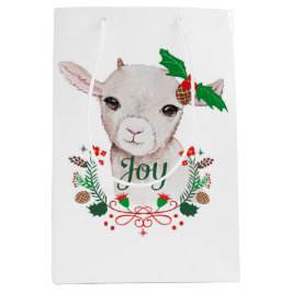 Niedlich Vintage Christmas Baby Goat - Joy Mittlere Geschenktüte