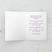 Niedlich Vintage Christmas Fairy Personalisiert Karte (Innenseite)