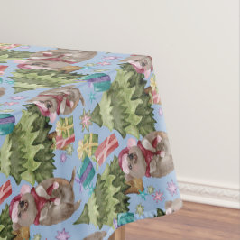 Niedlich Vintage Christmas Quokka Tischdecke