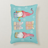 Niedlich Vintage Weihnachtsgnome Dekokissen (Vorderseite(Vertikal))