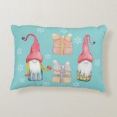 Niedlich Vintage Weihnachtsgnome Dekokissen (Rückseite)